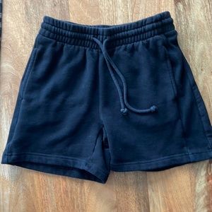 TNA Cozy Fleece Boyfriend Sweat Short Black XS